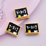 8pcs/Lot Hand Painted Kawaii Resin Mixed Mini Stationery Flatback Cabochons for Hair Bow Centers DIY Scrapbooking Decor
