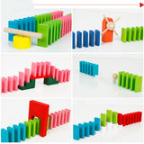 Montessori Rainbow Wooden Dominies Educational Toy for Children