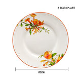 The American Dinnerware Set Azalea Bone China Steak Plate Soup Plate