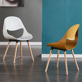Nordic Plastic Dining Chairs Modern Simple Backrest Stool Desk Makeup Chair Dining Room Kitchen Furniture L