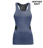 AQ249 Women's Mesh Panel Racerback