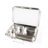 Large Camping School Leakproof Metal Stainless Steel Lunch Box 5 Compartment Bento Lunch Box for Kids