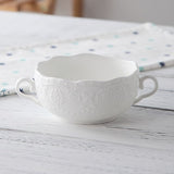 Guci the Soup Spoon With Ears Tray Soup Bowl Fanpen Deep  Bowl Ceramic Salad Bowl