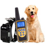 Electric Dog Training Collars Waterproof Dog Barking Control Device Anti Bark 800m Dog Shock Training Collar Rechargeable Remote