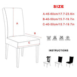1/2/4/6PCS Solid Color Chair Cover Spandex - shopwishi 