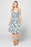 SLEEVELESS PRINT DRESS