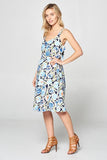 SLEEVELESS PRINT DRESS