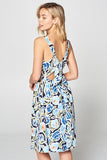 SLEEVELESS PRINT DRESS