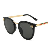 Bee Fashion Sunglasses Square Brand Design Sun Glasses Oculos Retro