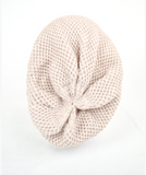 Stylish Beige Waffle Knit Slouch Beanie