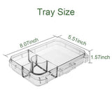 Eco Friendly Gasket Microwavable Biodegradable Sustainable Bento Lunch Boxes 3 Compartment Reusable Bento Kids Lunch Box Set