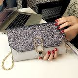 New envelope bag clutch bag slanting small bag Korean version of the