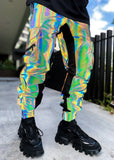 Men's casual pants European and American sports pants Amazon trousers multi-pocket overalls