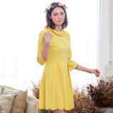 (Mommy & Me ) Three-quarter sleeve lotus leaf - shopwishi 