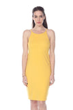 Solid Sleeveless Bodycon Dress