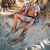 Men Clothes Set Summer Mens Punk Rock Party Suit Mens Club Beach Track Suits 2021 Boardshorts + Casual Print Shirts 2 Pcs Sets