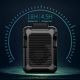 Handheld Mini Fan USB Rechargeable Hang Up the Waist Halter Convenient Fan Air Conditioning Fan Indoor Outdoor Travel Cooler