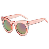 HINTON | S1066 - Women Round Cat Eye Oversize Sunglasses