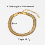 3mm 6mm 8mm 12mm Miami Cuban Chain Bracelet Punk Jewelry for Men Women 18K Gold Plated Stainless Chain Bracelet