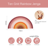 1 Set Rainbow Silicone Stacking Toys for Children