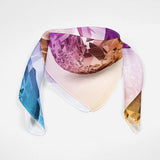 Geometric Silk Scarf Valentines Day Gift Bandana