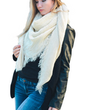 Beautiful Open Weave Warm Knit Scarf/Blanket -