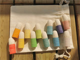 Kids Wood Montessori Toys Rainbow Shoots Palos Sticks
