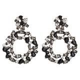 Female Trendy Luxury Big Crystal Earrings Fashion Jewelry Accessories