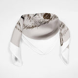 Wolf Hipster Silk Scarf Animal Bandana Scarf Silk