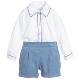 HOT Boys Gentleman Suit with Long Sleeve Shirt+Short Pants for Children