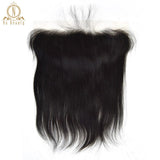 Straight Transparent Lace Frontal 13X4 & 4x4 Lace Coloure Free Part Remy Brazilian Human Hair Clear Lace Closure Natural Color