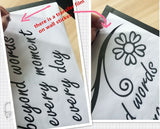 Live Laugh Love Butterfly Flower Wall Art Sticker for Home Decor