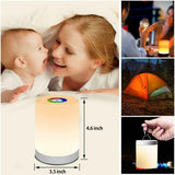 Dimmable LED Touch Night Light Rechargeable Smart Dimmer Bedside Table