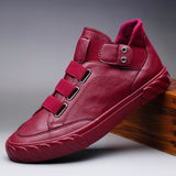 Men Shoes Fashion Soft Leather Loafers Breathable Autumn Lace Up