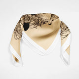 Lion Hipster Silk Animal Scarf Silk Square Scarf
