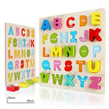 Montessori Educational Wooden Puzzles for Baby Learn to Count Function with Matching Geometric Figures