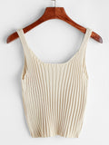 Ribbed Knitted Cami Top