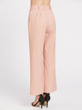 Self Tie Wide Leg Pants