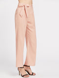 Self Tie Wide Leg Pants