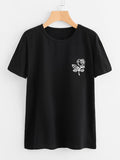 Rose Print T-shirt
