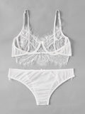 Eyelash Lace Lingerie Set