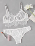 Eyelash Lace Lingerie Set