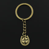 30mm Metal Plated Horseshoe Lucky Clover Keychain