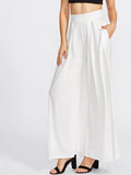 Pleated Detail Palazzo Pants