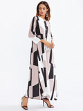 Color Block Shirt Dress