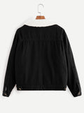 Contrast Sherpa Lined Jacket
