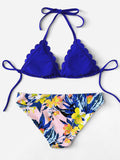 Scallop Edge Mix and Match Bikini Set