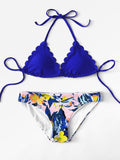Scallop Edge Mix and Match Bikini Set
