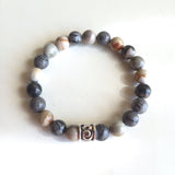8mm Ocean Jasper Bracelet ~ Stone of Joy