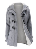 Horn Buckle Dual Pocket Coat